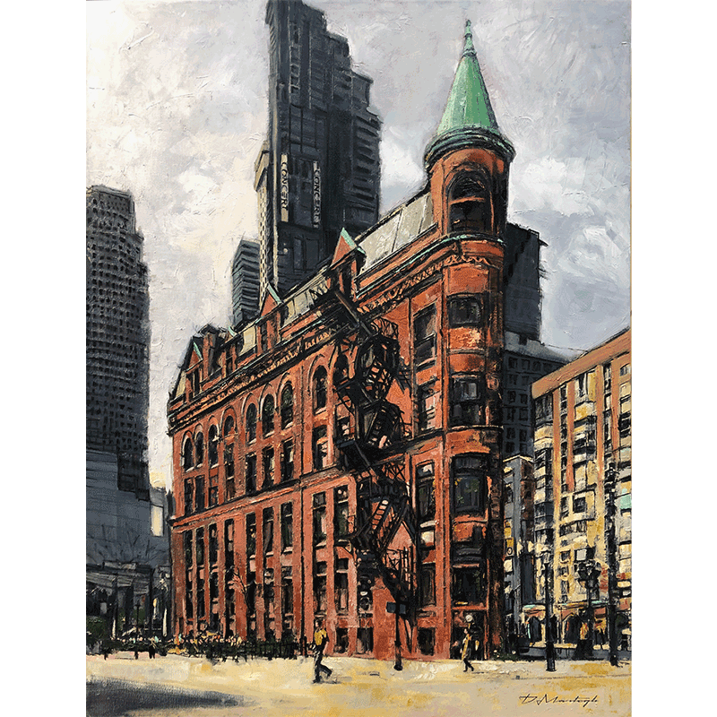 The Gotheram Building- oil painting