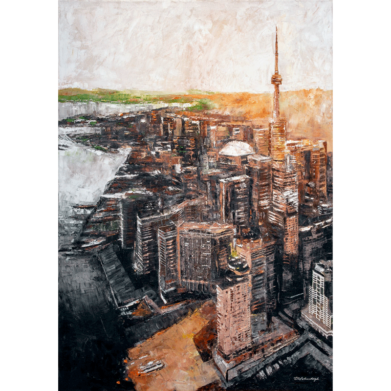 Toronto skyline- painting